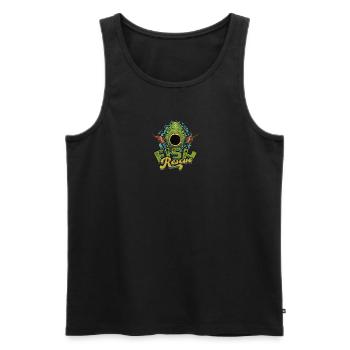 Fischrettung - Aquarium - Männer Premium Bio Tank Top - Schwarz - Vorne - Michal (187cm)