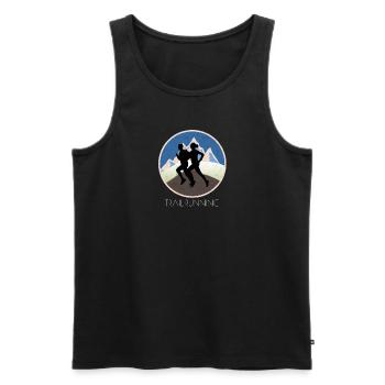 Trail Runner Running Jogging Jogger I Gift - Débardeur bio Premium Homme - noir - Devant - Michal (187cm)