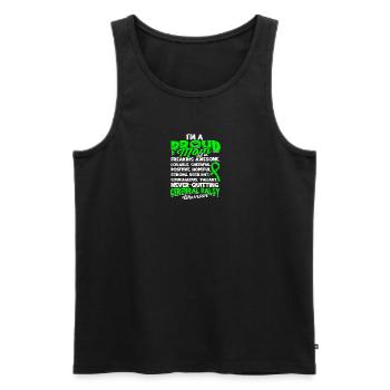 Ich bin stolze Mutter eines Zerebralparese-Kriegers - - Männer Premium Bio Tank Top - Schwarz - Vorne - Michal (187cm)