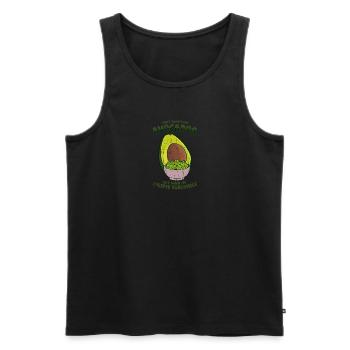 Ich esse nicht immer Avocados, aber wenn ich es bevorzuge - Männer Premium Bio Tank Top - Schwarz - Vorne - Michal (187cm)