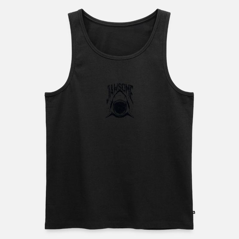 Jawsome - Hai - Männer Premium Bio Tank Top - undefined