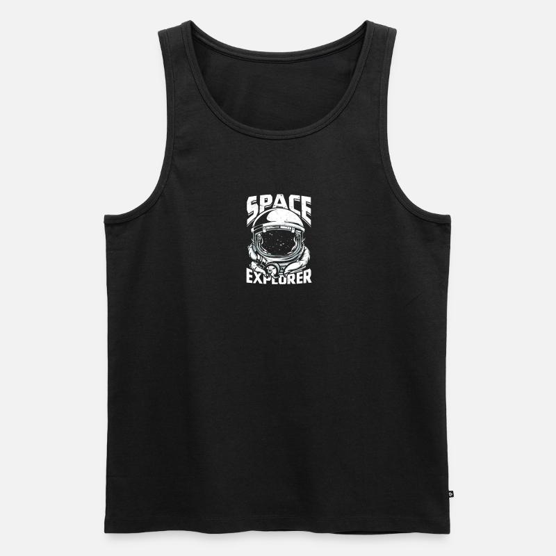 Space Explorer - Space - Débardeur bio Premium Homme - noir