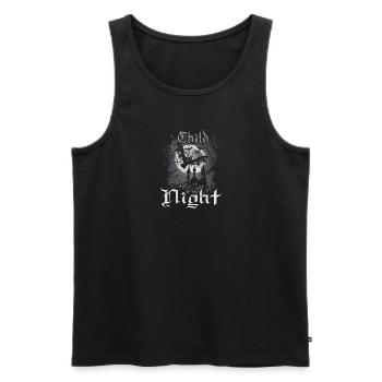 Child Of The Night, Gothic Subculture Emo Vampire - Männer Premium Bio Tank Top - Schwarz - Vorne - Michal (187cm)