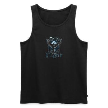 Child Of The Night, Gothic Subculture Emo Vampire - Männer Premium Bio Tank Top - Schwarz - Vorne - Michal (187cm)