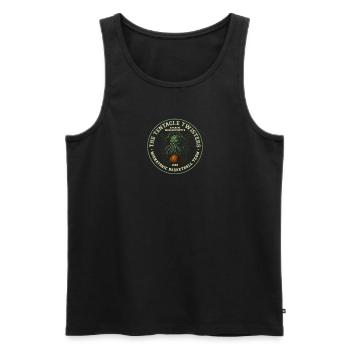 Cthulhu Miskatonic Basketball Team, Cosmic Horror - Männer Premium Bio Tank Top - Schwarz - Vorne - AI Model Male 178 light (178cm)