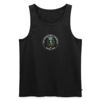 Cthulhu Miskatonic Football Team, Cosmic Horror - Männer Premium Bio Tank Top - Schwarz - Vorne - AI Model Male 178 light (178cm)