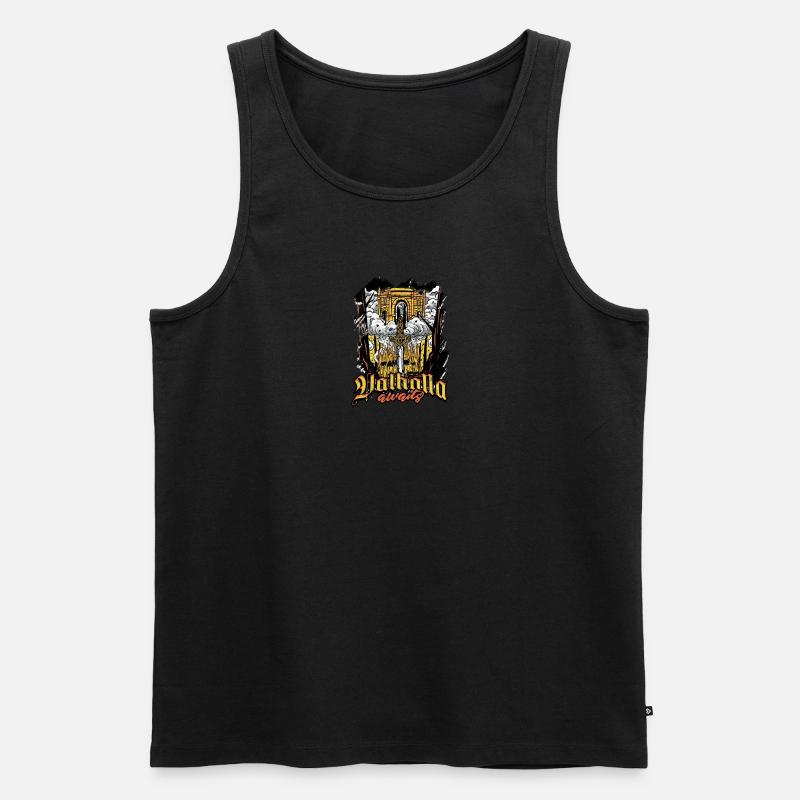 Walhalla wartet - Wikinger - Männer Premium Bio Tank Top - undefined