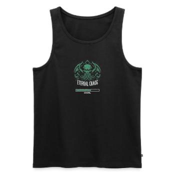 Cthulhu Chaos Loading, Cosmic Horror Cthulhu - Men's Premium Organic Tank Top - black - Front - AI Model Male 178 light (178cm)