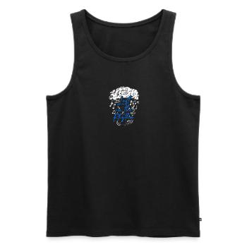 Lost in the rhythm - DJ - Men's Premium Organic Tank Top - black - Front - AI Model Male 178 light (178cm)