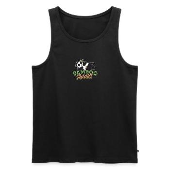 Bamboo Addict - Panda - Débardeur bio Premium Homme - noir - Devant - Michal (187cm)