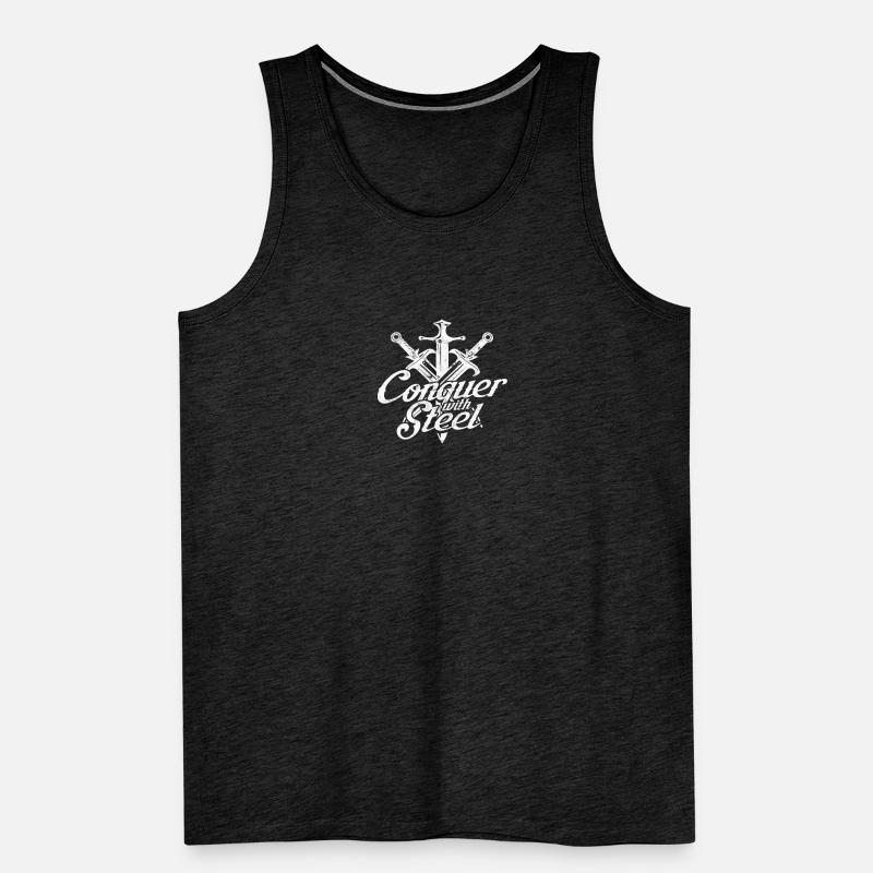 Conquérir avec l’acier - Épée Débardeur bio Premium Homme