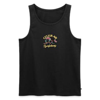 Zelluläre Symphonie - Biologie - Männer Premium Bio Tank Top - Schwarz - Vorne - Michal (187cm)