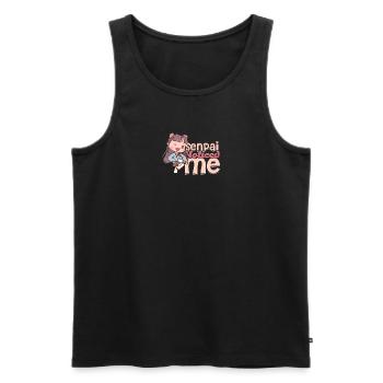 Senpai noticed me - Anime - Men's Premium Organic Tank Top - black - Front - AI Model Male 178 light (178cm)