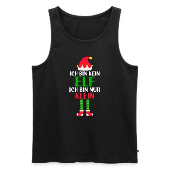 Weihnachten Elf Gnome Geschenk - Männer Premium Bio Tank Top - Schwarz - Vorne - Michal (187cm)