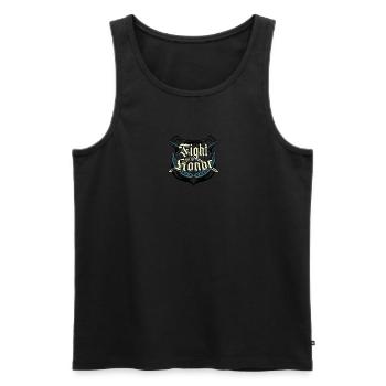 Fight with Honor - Gladiator - Men's Premium Organic Tank Top - black - Front - AI Model Male 178 light (178cm)