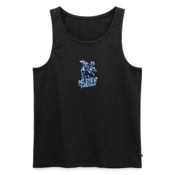 Master of Shadows - Ninja - Men's Premium Organic Tank Top - black - Front - AI Model Male 178 light (178cm)