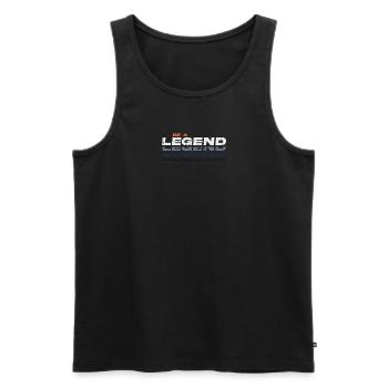 Be a legend - Legend - Men's Premium Organic Tank Top - black - Front - AI Model Male 178 light (178cm)
