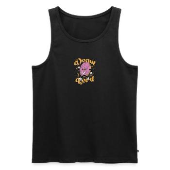 Donut Lord Bretzel Lady Coloré Baker Donut - Débardeur bio Premium Homme - noir - Devant - Michal (187cm)