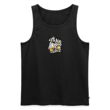 Nimm diesen Job und schiebe ihn Lehrer und Techniker - Männer Premium Bio Tank Top - Schwarz - Vorne - AI Model Male 178 light (178cm)