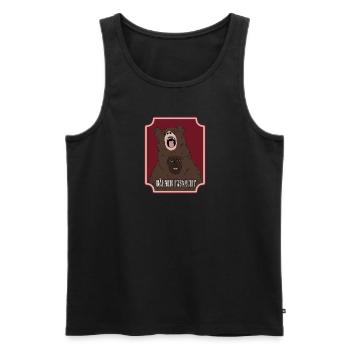 Bärner Fasnacht - Männer Premium Bio Tank Top - Schwarz - Vorne - Michal (187cm)