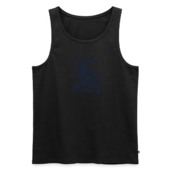Snowboarden ist kein Sport, es ist ein Lebensstil - - Männer Premium Bio Tank Top - Schwarz - Vorne - Michal (187cm)