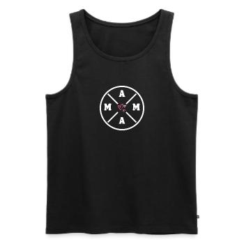 Mama Mutter Muttertag Geschenk - Männer Premium Bio Tank Top - Schwarz - Vorne - Michal (187cm)
