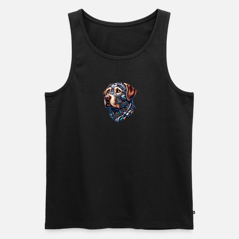 Conception Android Labrador Retriever - Débardeur bio Premium Homme - undefined