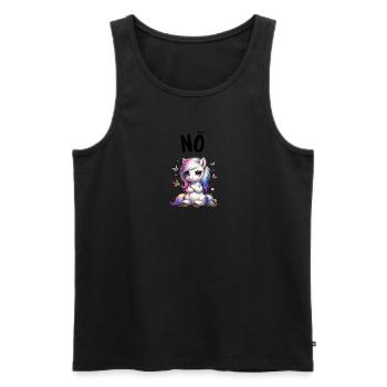 Horse Funny Saying Nope Rider Horse Lover - Men's Premium Organic Tank Top - black - Front - Michal (187cm)