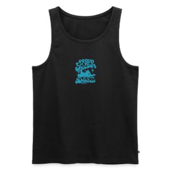 Proud Father Of Dumbass Kids - Dad - Men's Premium Organic Tank Top - black - Front - Michal (187cm)