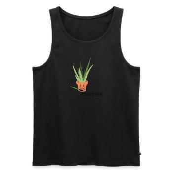 Aloe There - Männer Premium Bio Tank Top - Schwarz - Vorne - AI Model Male 178 light (178cm)