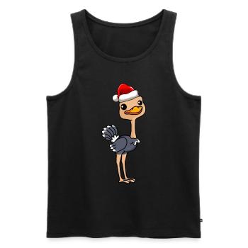 Bouquet BD Noël - Débardeur bio Premium Homme - noir - Devant - Michal (187cm)