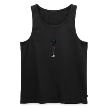 Pilote de l'espace cadeau parapente parapente - Débardeur bio Premium Homme - noir - Devant - Michal (187cm)