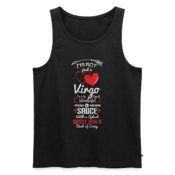Zodiac Birthday Superstition Star - Men's Premium Organic Tank Top - black - Front - Michal (187cm)