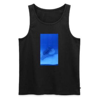 See Walze - Männer Premium Bio Tank Top - Schwarz - Vorne - AI Model Male 178 light (178cm)