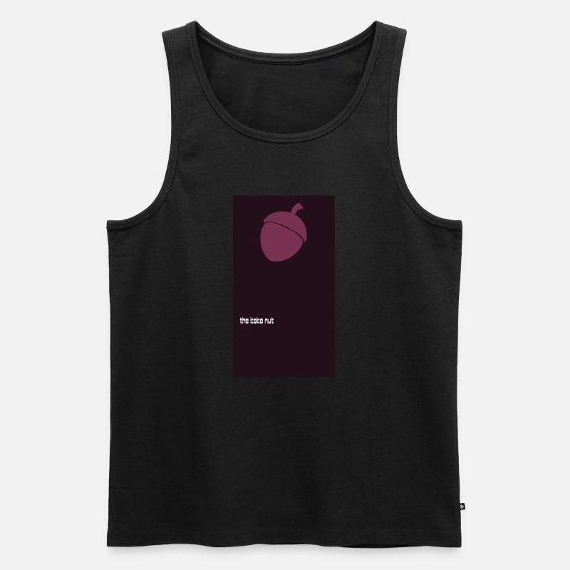 nuss - Männer Premium Bio Tank Top - Schwarz