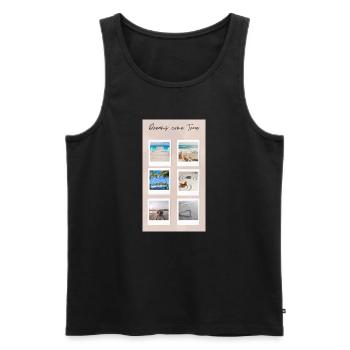 Future - Männer Premium Bio Tank Top - Schwarz - Vorne - Michal (187cm)
