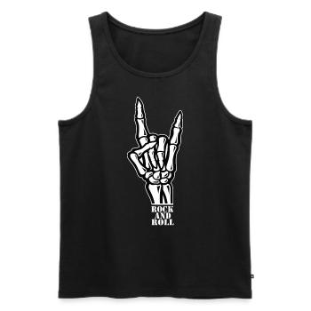 Rock 'n' Roll - Männer Premium Bio Tank Top - Schwarz - Vorne - Michal (187cm)
