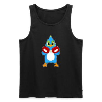 Papagei Boxer Boxhandschuhe Boxen - Männer Premium Bio Tank Top - Schwarz - Vorne - Michal (187cm)