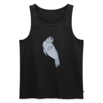 Seal seal - Men's Premium Organic Tank Top - black - Front - AI Model Male 178 light (178cm)