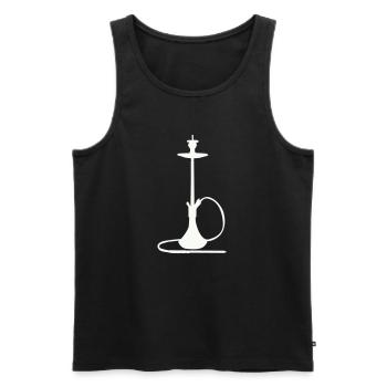 Shisha Silhouette - Débardeur bio Premium Homme - noir - Devant - Michal (187cm)