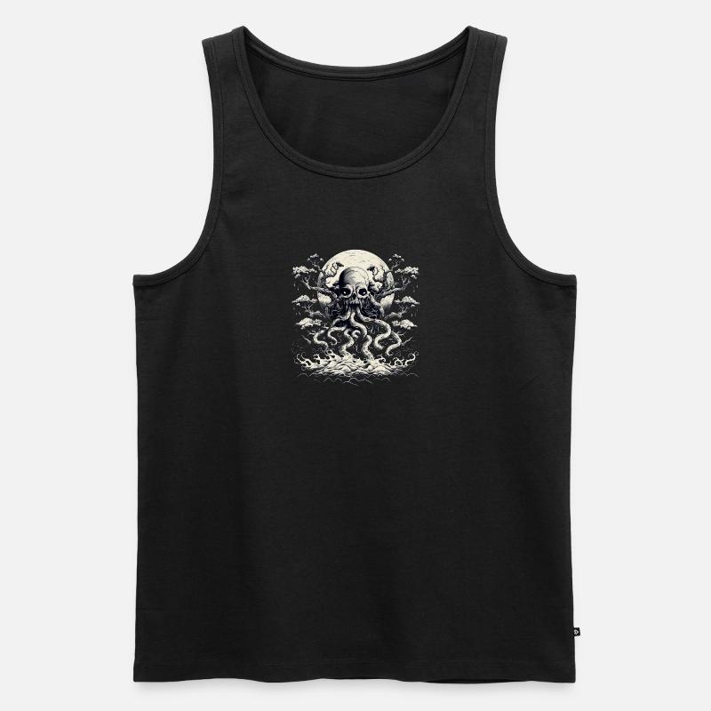 Oktopusbaum 2 - Männer Premium Bio Tank Top - Schwarz
