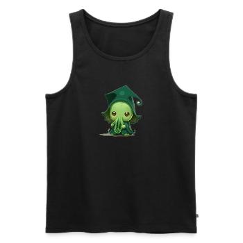 Ein süßer Baby-Cthulhu - Männer Premium Bio Tank Top - Schwarz - Vorne - AI Model Male 178 light (178cm)