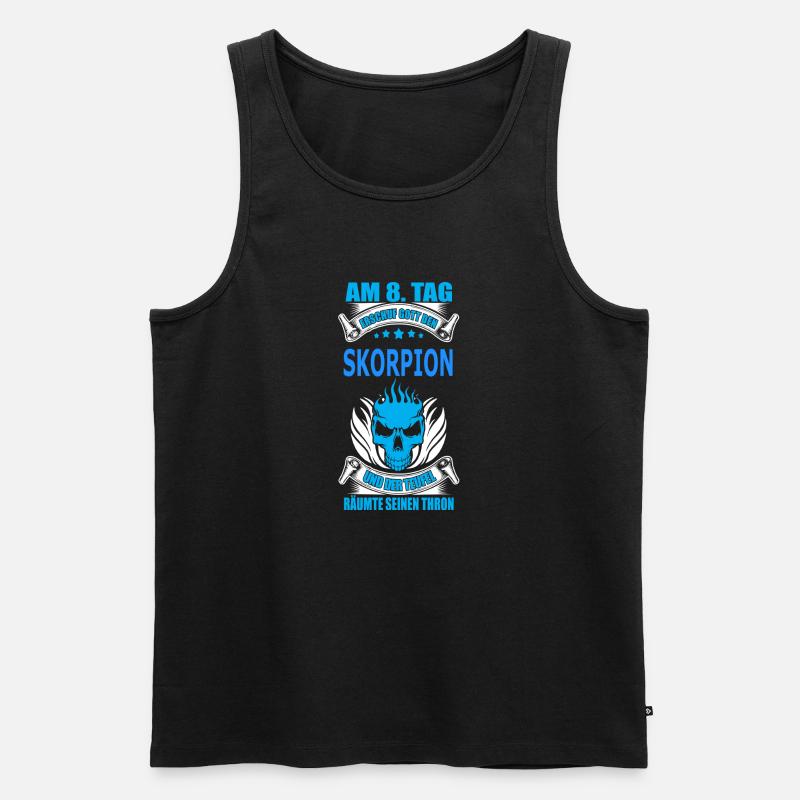 SKORPION - Männer Premium Bio Tank Top - Schwarz