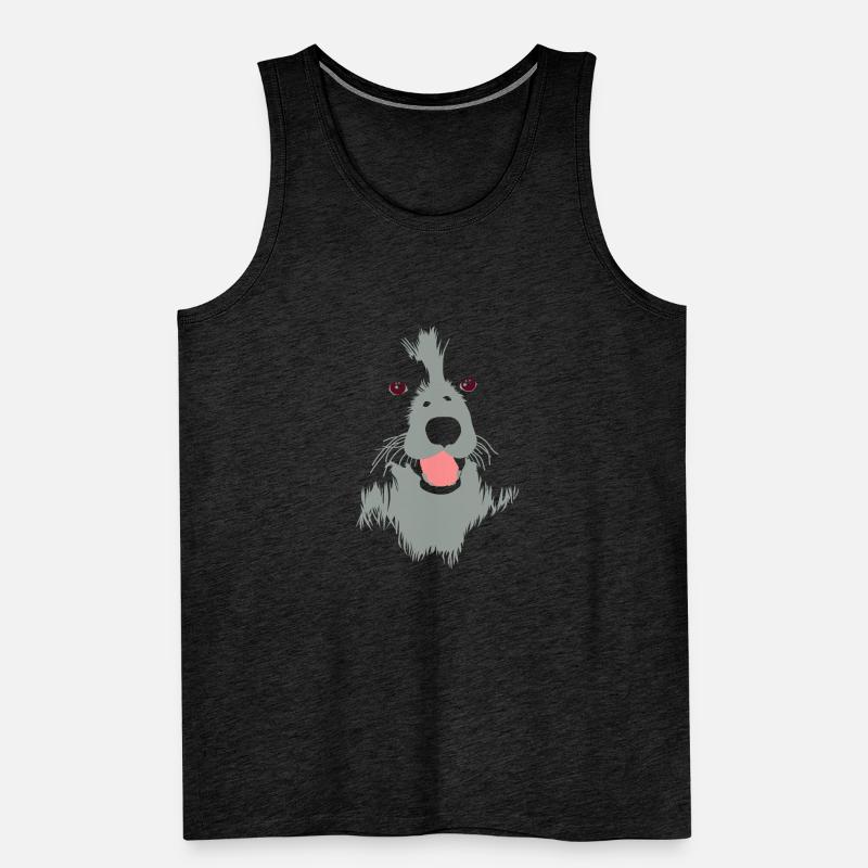Gerichteter Hund Männer Premium Bio Tank Top