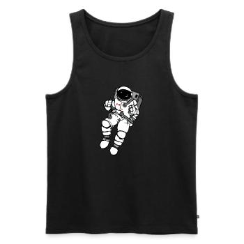 Astronaute Canada - Débardeur bio Premium Homme - noir - Devant - Michal (187cm)