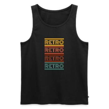 Jordan 4 - Männer Premium Bio Tank Top - Schwarz - Vorne - AI Model Male 178 light (178cm)