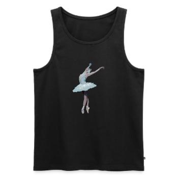 Danseuse classique - Débardeur bio Premium Homme - noir - Devant - AI Model Male 178 light (178cm)