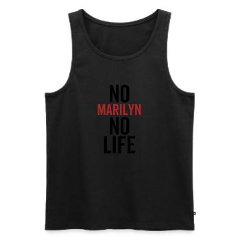 Keine Marilyn Kein Leben - Männer Premium Bio Tank Top - Schwarz - Vorne - Michal (187cm)
