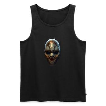 Creepy shadow character T-shirt - Débardeur bio Premium Homme - noir - Devant - AI Model Male 178 light (178cm)