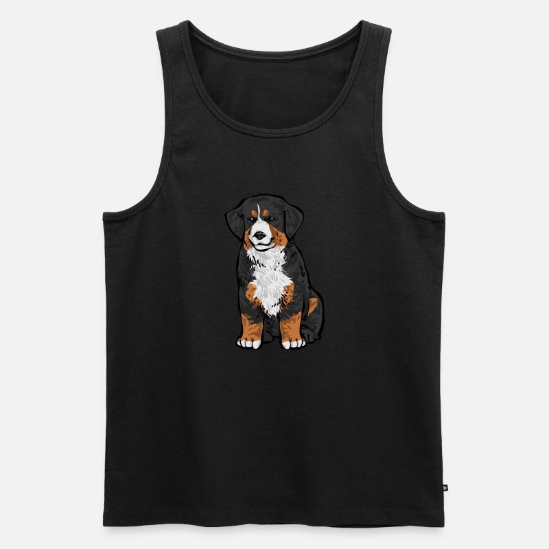 Berner Sennenhund - Männer Premium Bio Tank Top - Schwarz